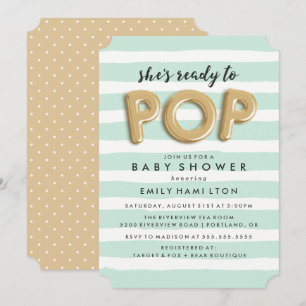 Listo Para Pop Invitación de Baby Shower