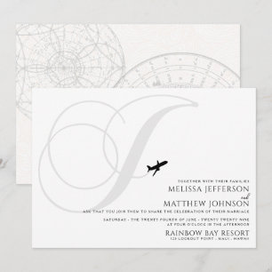 Listo para sacar J Invitación a la boda inicial