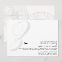 Listo para sacar Z Invitación a la boda inicial