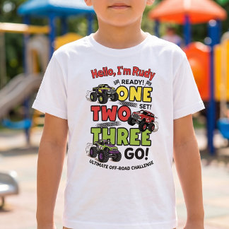 "¡Listos, preparados, vamos!" Camiseta infantil de