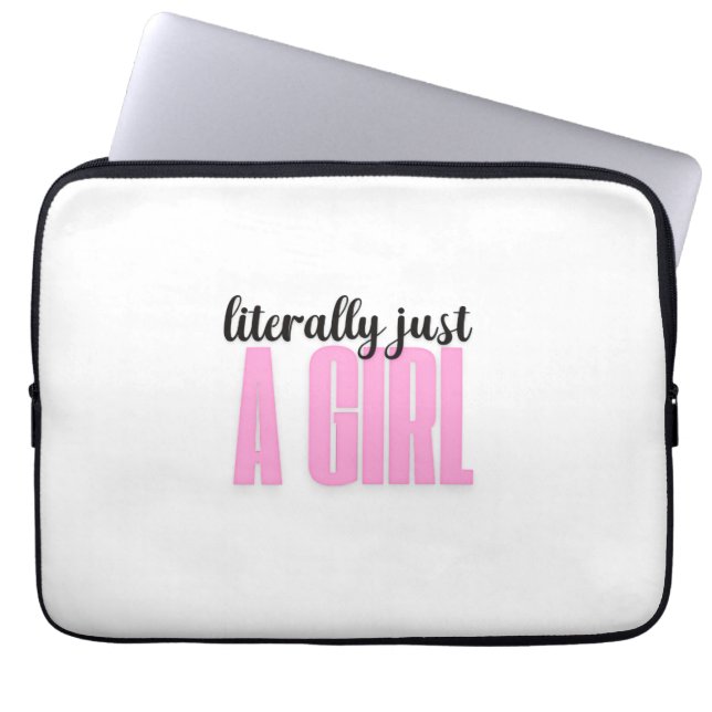 literalmente solo una niña - Bolsa de Electrónicos (Frente)