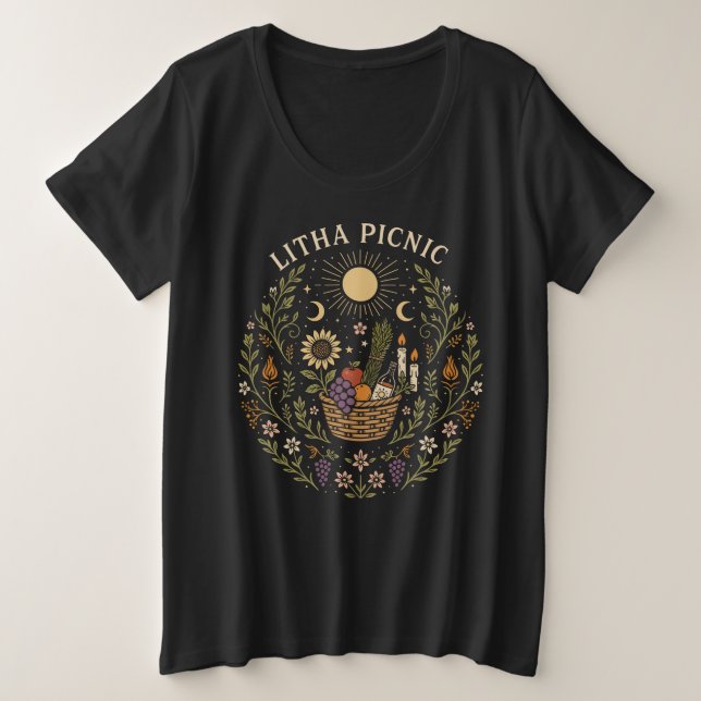 Litha Picnic Summer Solstice Celestial Art (Anverso del diseño)