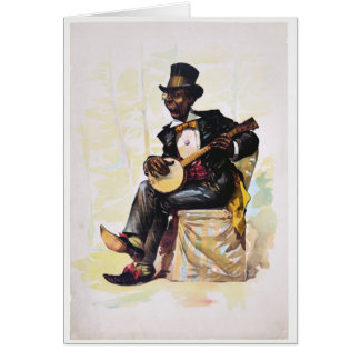 Litografía afroamericana del vintage del jugador