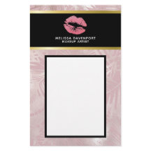 Litros Purpurinas rosados y hojas tropicales de or