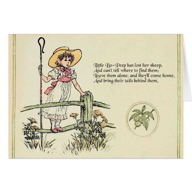 Little Bo Peep Nursery Rhyme (Anverso (Horizontal))