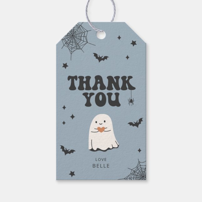 Little Boo Gracias Etiqueta Favor (Anverso)