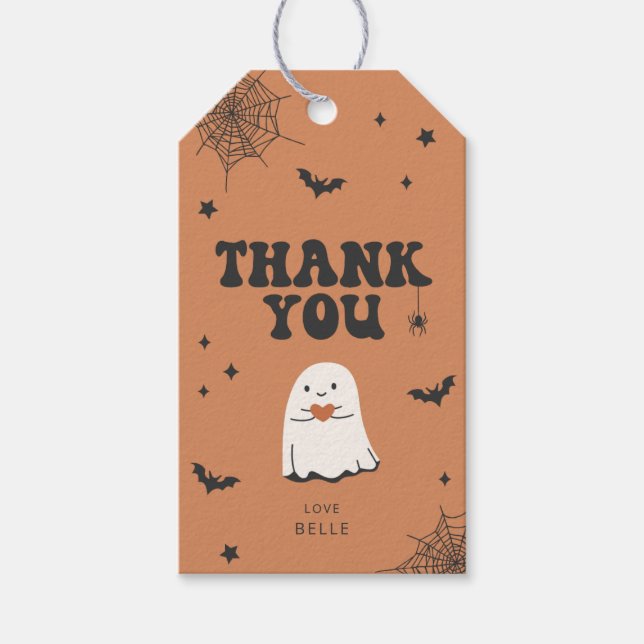 Little Boo Gracias Etiqueta Favor (Anverso)