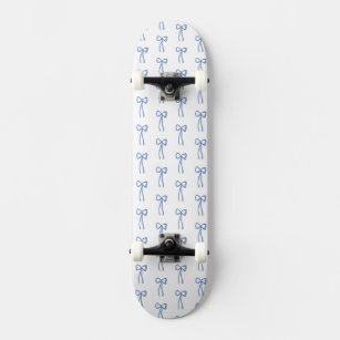 Little Bow Blue Skateboard