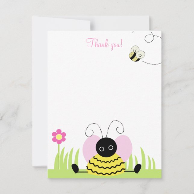 Little Bumble Bee 4x5 Flat Gracias nota (Anverso)