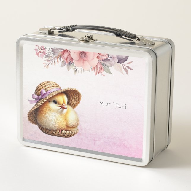 Little Chick BlPink ue Ribbon caja de almuerzo Met (Anverso)