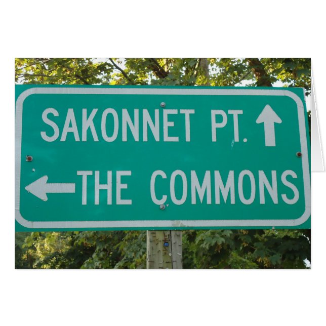 Little Compton, RI - Commons, Tarjeta Puntual Sako (Anverso (Horizontal))