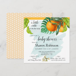 Little Cutie Baby Shower Naranja
