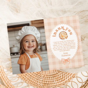 Little Cutie Pie Birthday Foto Gracias tarjeta