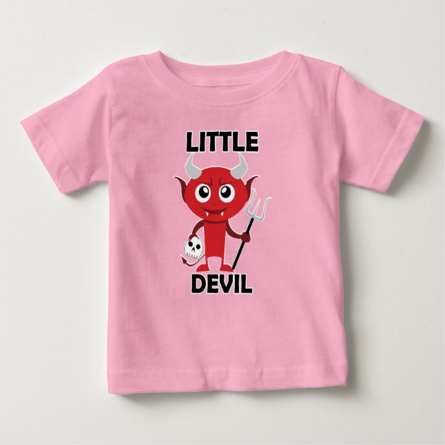 Little Devil - Bebé Fine Jersey T-Shirt (Anverso)