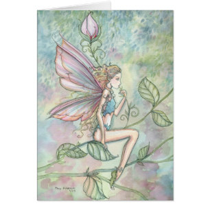 Little Flower Fairy Watercolor Art
