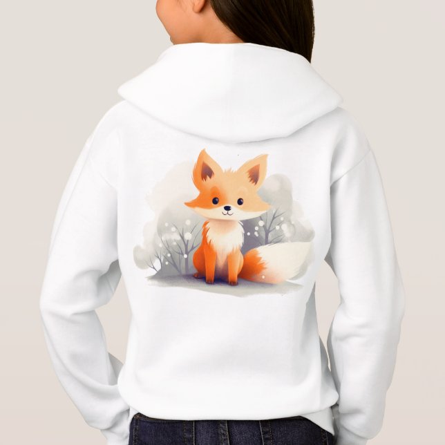 Little fox in winter, personalized (Reverso)