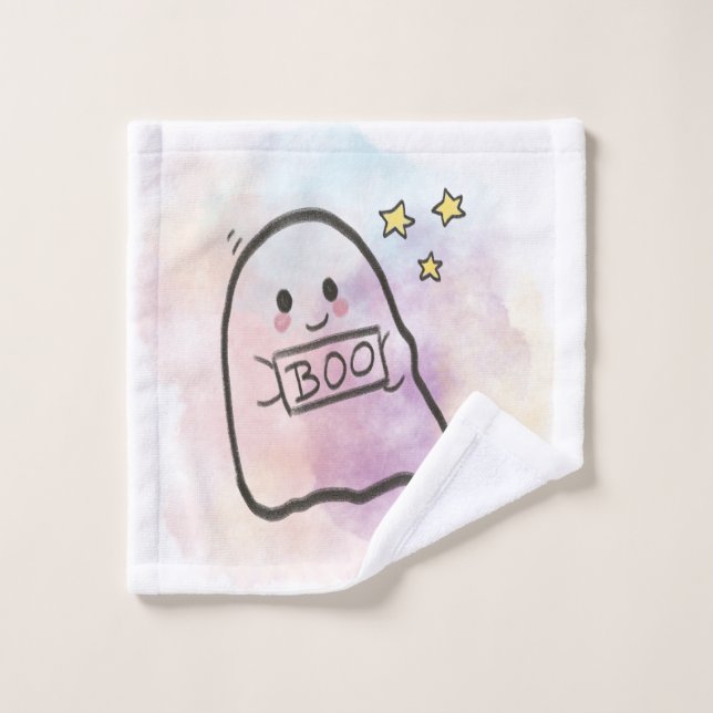 Little ghost boo sign  (Toallita)