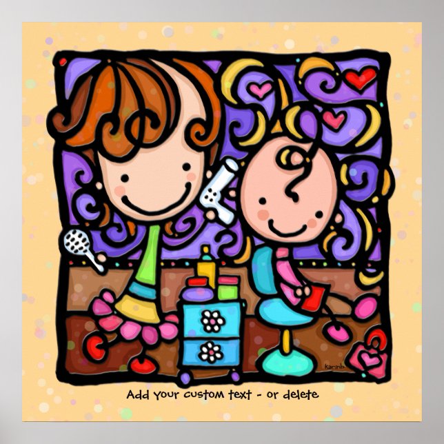 Little Girlie ama su Hair Salon TAN arte personali (Frente)