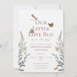 Little Love Bug QR Code Invitación de Baby Shower