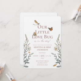 Little Love Bug QR Code Invitación de Baby Shower