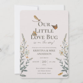 Little Love Bug QR Code Invitación de Baby Shower