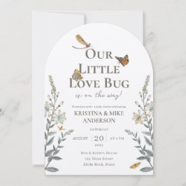 Little Love Bug QR Code Invitación de Baby Shower