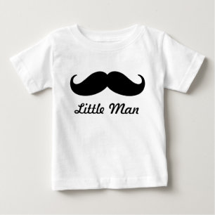 Little Man Mustache linda camisa de bebé