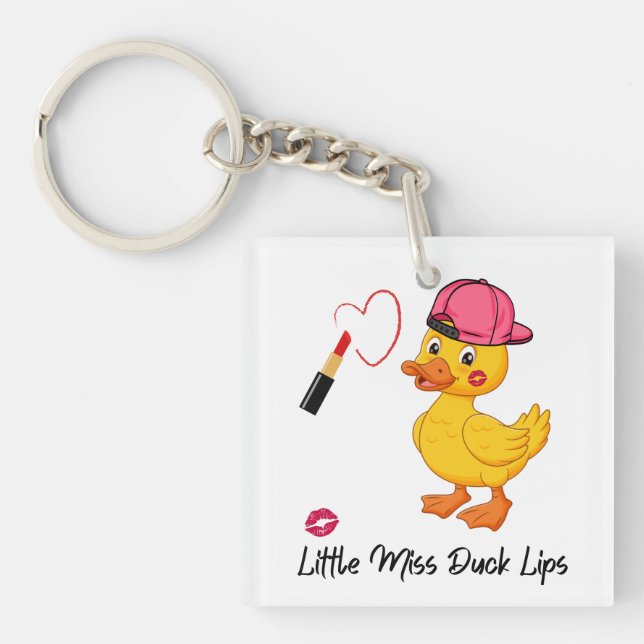 "Little Miss Duck Lips" Llavero (Frente)