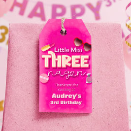 Little Miss Threenager - Etiqueta de regalo para n