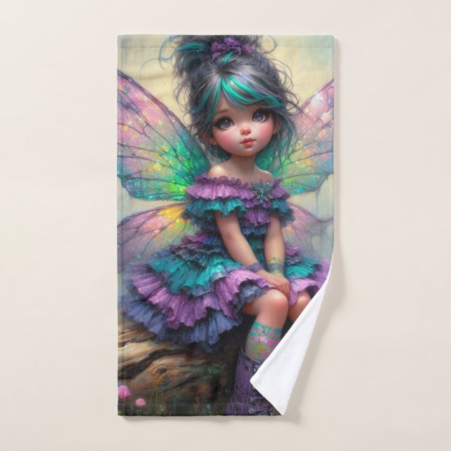 Little pastel themed fairy (Toalla de mano)