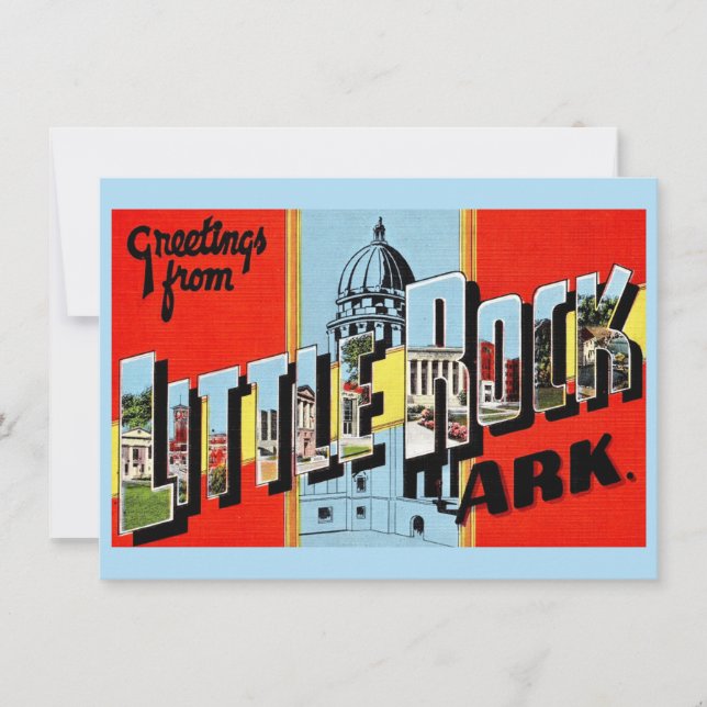 Little Rock, Arkansas Moving Invitación (Anverso)