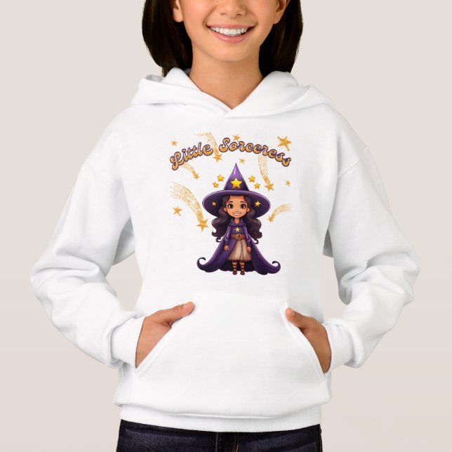 Little Sorceress – Kids’ Halloween Hoodie (Anverso)
