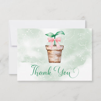 Little Sprout is on the Way Garden Thank You Card