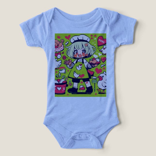 "Little Sunshine" Baby Girl Bodysuit (Diseño delantero )