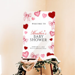 Little Sweetheart Valentine Day Baby Welcome Sign