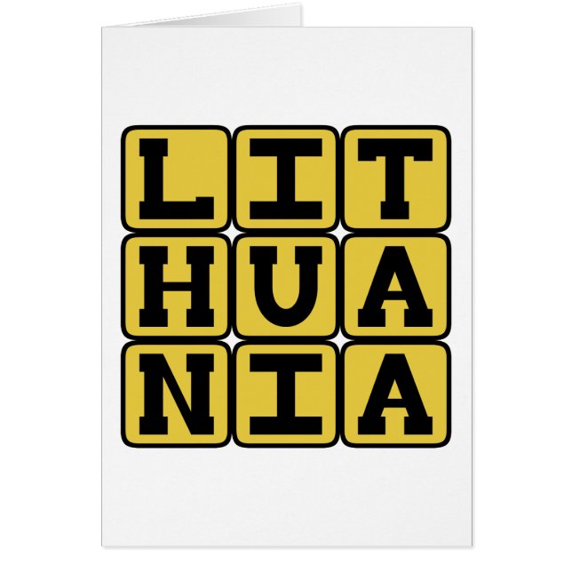 Lituania, país del norte de Europa (Frente)