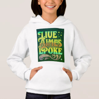 "LIUE AIMES LPOKE Slogan Chicas Pullover Hoodie"