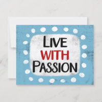 Live con tarjeta de saludo de pasión