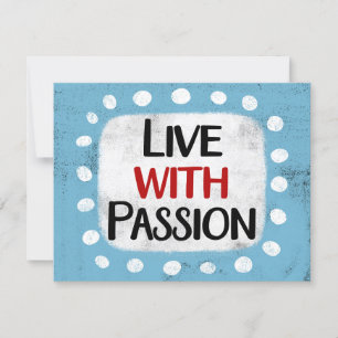 Live con tarjeta de saludo de pasión