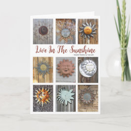 Live in the Sunshine - Tarjeta de felicitación par