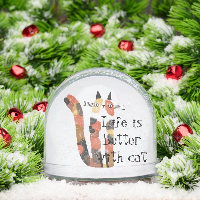 Live Is Better With Cat – Cute Cat Lover Gift  (Navidad)