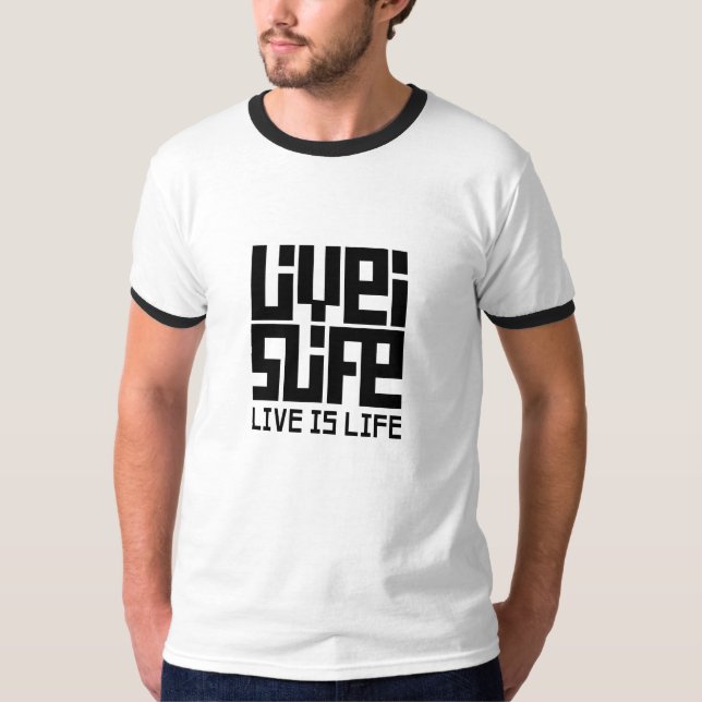 Live is Live Camiseta Ringer (Anverso)