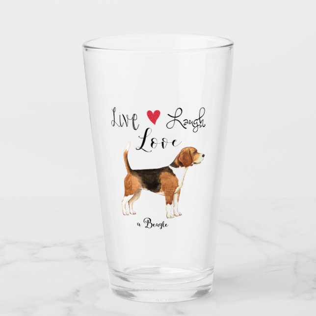 Live Lauder Love a Beagle Glass (Anverso)