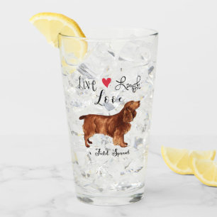 Live Lauder Love a Field Spaniel Glass