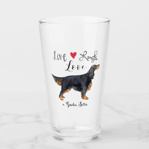 Live Lauder Love a Gordon Setter Glass