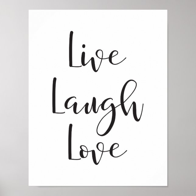 Live Lauder Love, Motivational, impresión Inspirad (Frente)