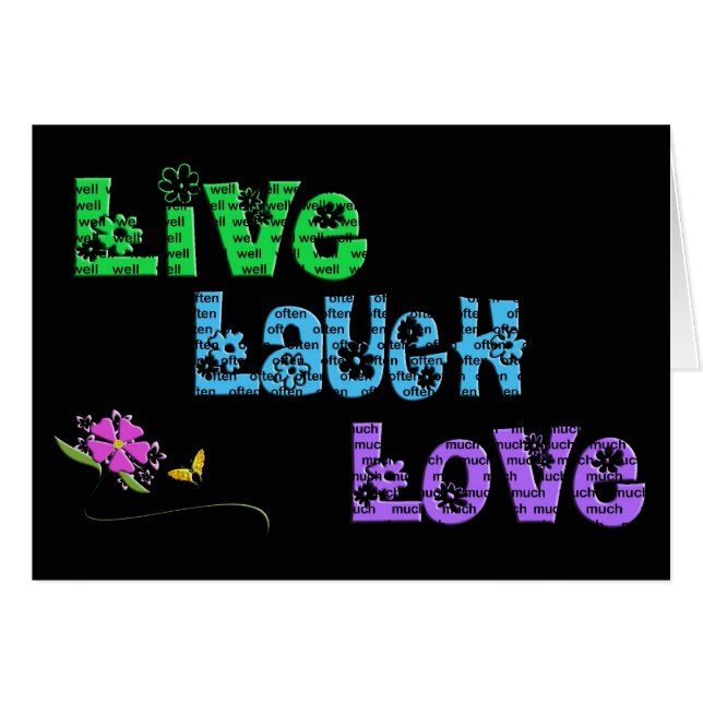 Live Laugh Love (Anverso (Horizontal))