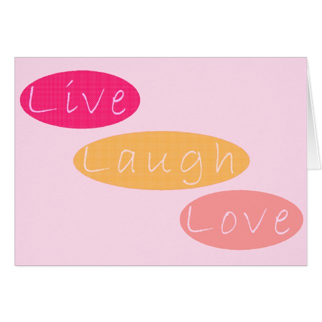 Live Laugh Love (Anverso (Horizontal))