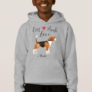 Live Laugh Love a Beagle Hoodie