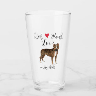 Live Laugh Love and Am Staff Glass